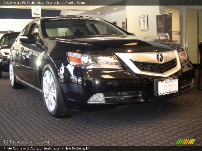 Crystal Black Pearl / Ebony 2010 Acura RL Technology