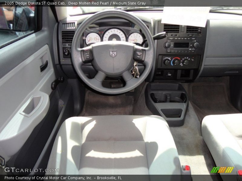 Deep Molten Red Pearl / Medium Slate Gray 2005 Dodge Dakota ST Quad Cab