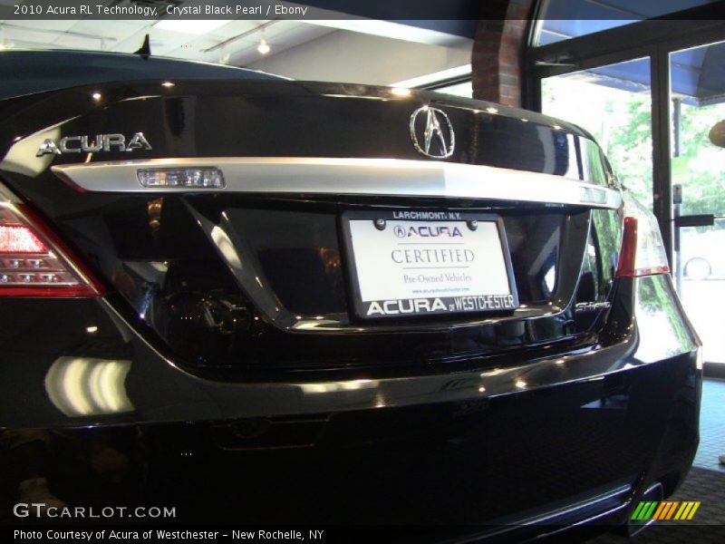 Crystal Black Pearl / Ebony 2010 Acura RL Technology
