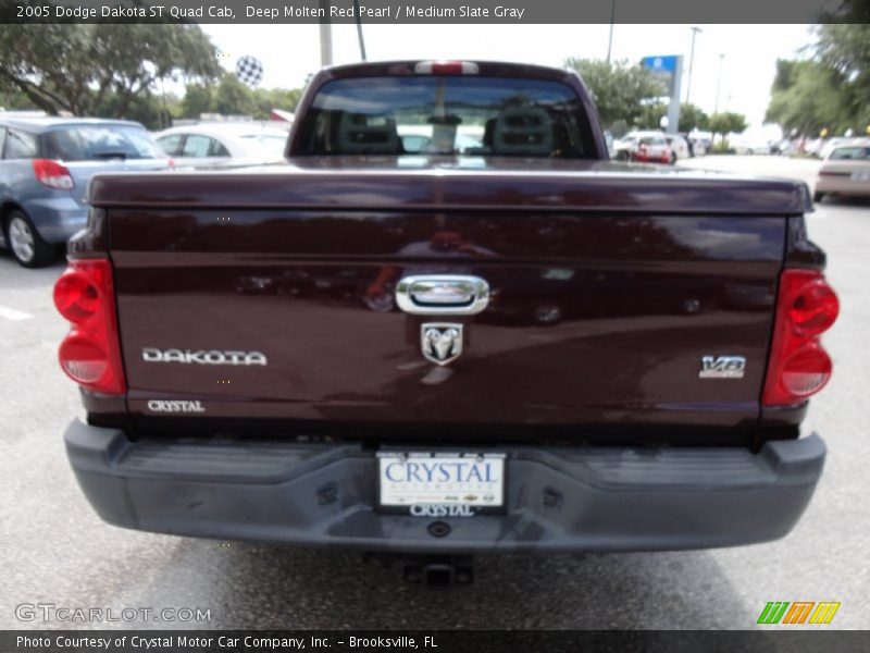 Deep Molten Red Pearl / Medium Slate Gray 2005 Dodge Dakota ST Quad Cab