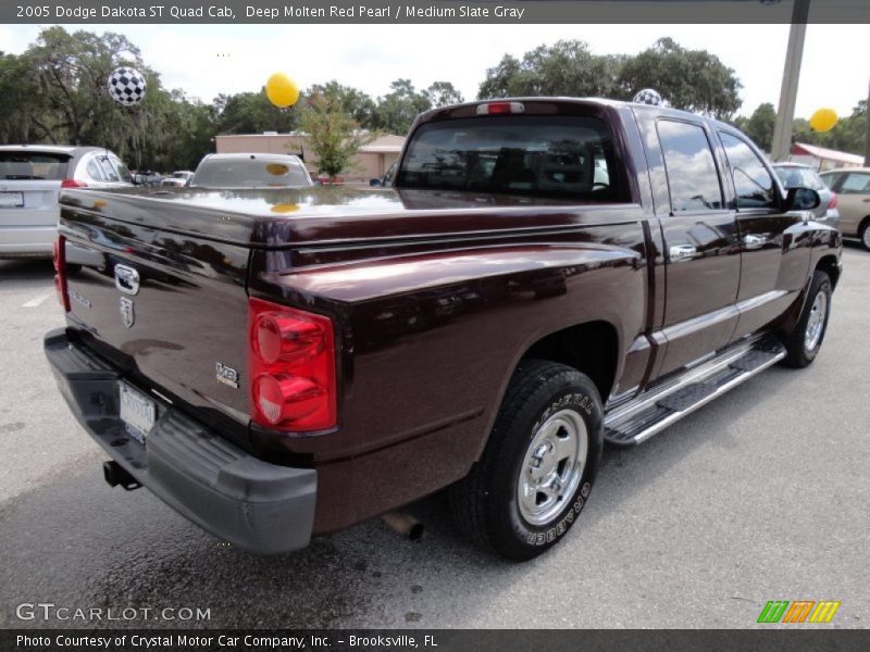  2005 Dakota ST Quad Cab Deep Molten Red Pearl