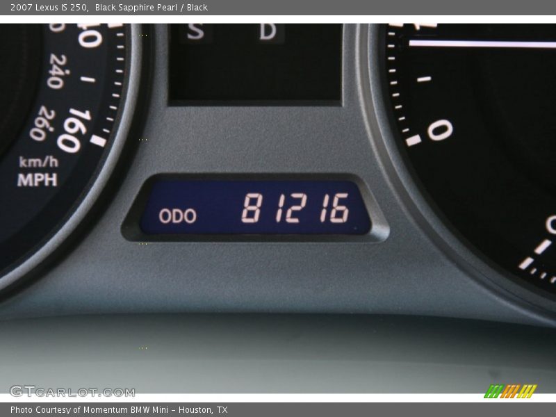 Black Sapphire Pearl / Black 2007 Lexus IS 250