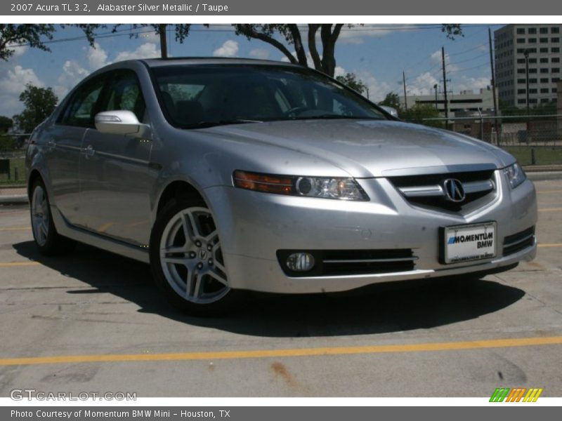Alabaster Silver Metallic / Taupe 2007 Acura TL 3.2
