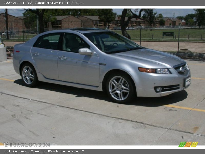 Alabaster Silver Metallic / Taupe 2007 Acura TL 3.2