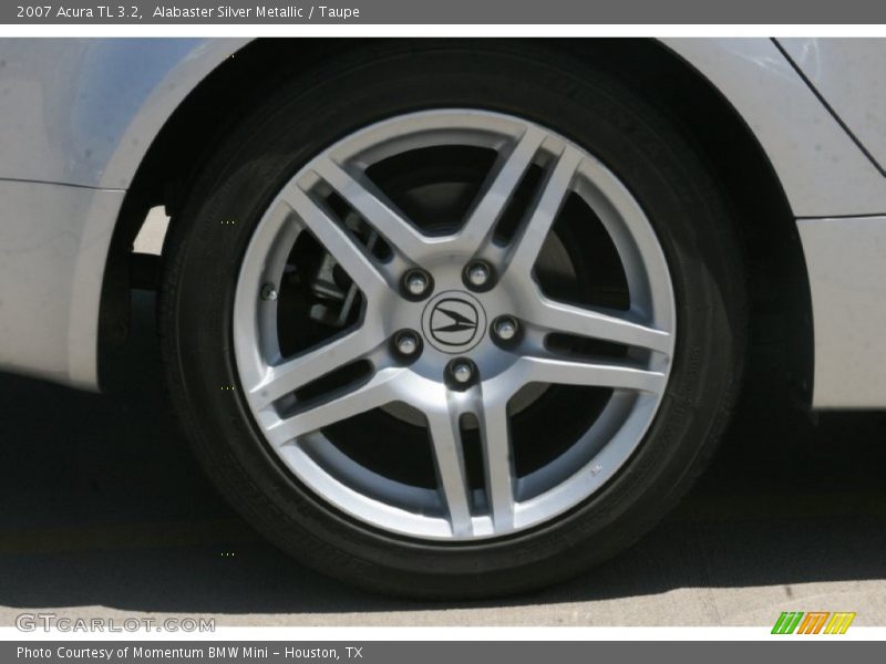 Alabaster Silver Metallic / Taupe 2007 Acura TL 3.2