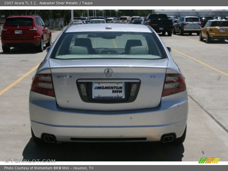Alabaster Silver Metallic / Taupe 2007 Acura TL 3.2