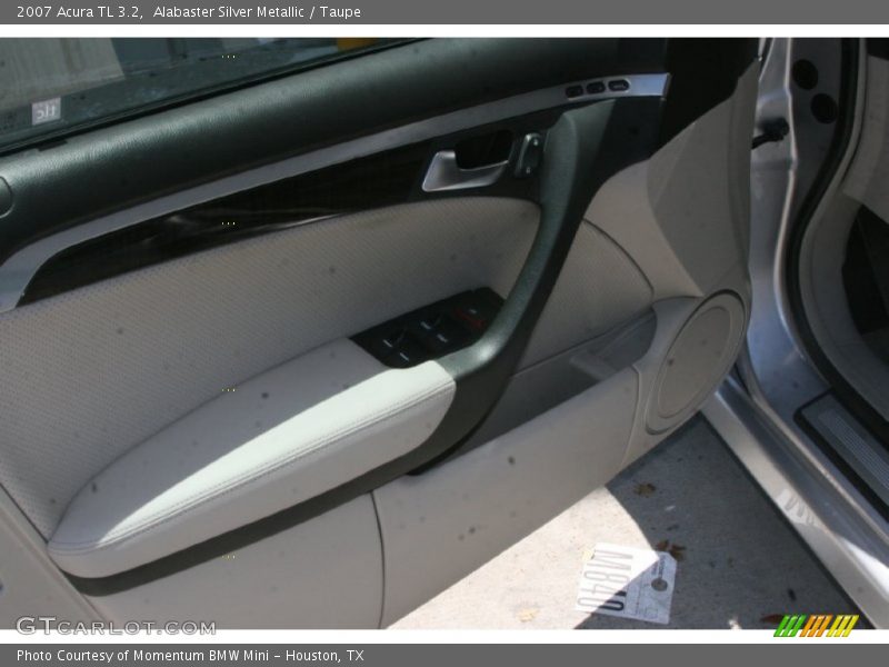 Alabaster Silver Metallic / Taupe 2007 Acura TL 3.2