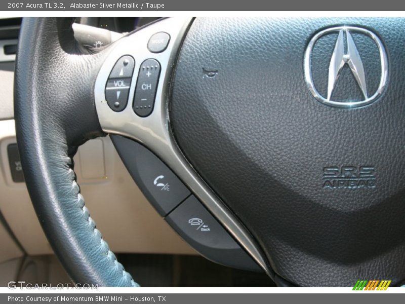 Alabaster Silver Metallic / Taupe 2007 Acura TL 3.2