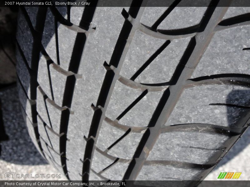 Ebony Black / Gray 2007 Hyundai Sonata GLS
