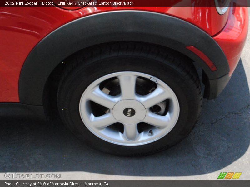 Chili Red / Checkered Carbon Black/Black 2009 Mini Cooper Hardtop