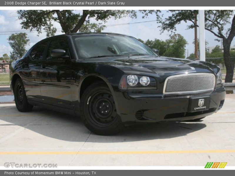 Brilliant Black Crystal Pearl / Dark Slate Gray 2008 Dodge Charger SE