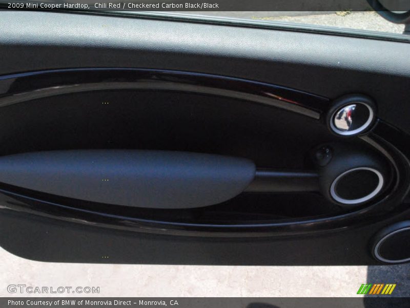 Chili Red / Checkered Carbon Black/Black 2009 Mini Cooper Hardtop