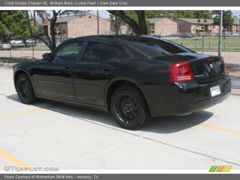 Brilliant Black Crystal Pearl / Dark Slate Gray 2008 Dodge Charger SE