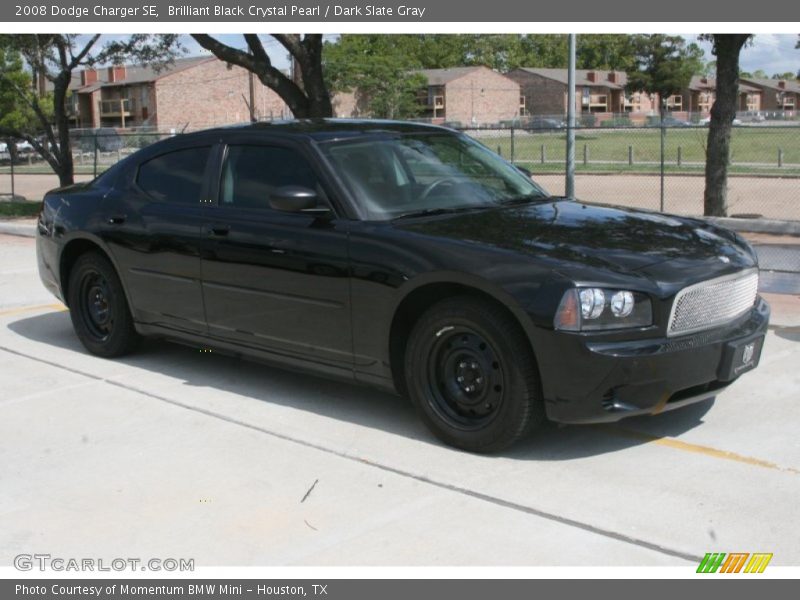 Brilliant Black Crystal Pearl / Dark Slate Gray 2008 Dodge Charger SE