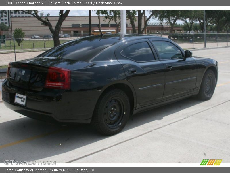 Brilliant Black Crystal Pearl / Dark Slate Gray 2008 Dodge Charger SE
