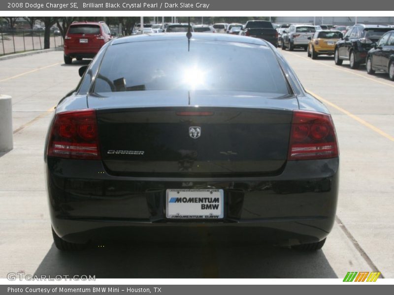 Brilliant Black Crystal Pearl / Dark Slate Gray 2008 Dodge Charger SE