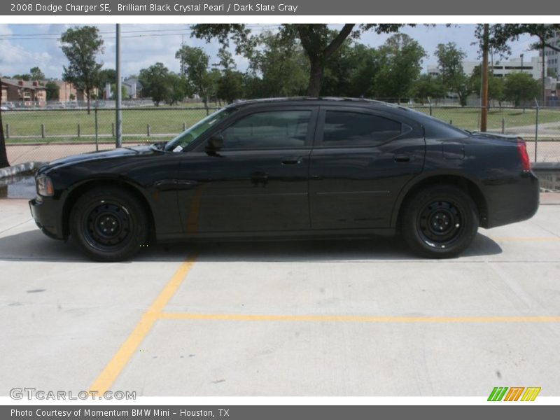 Brilliant Black Crystal Pearl / Dark Slate Gray 2008 Dodge Charger SE