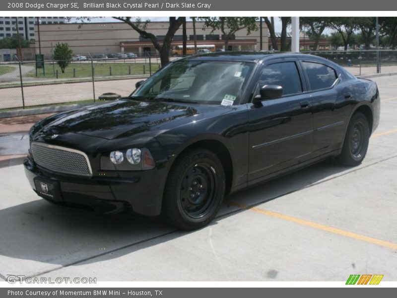 Brilliant Black Crystal Pearl / Dark Slate Gray 2008 Dodge Charger SE