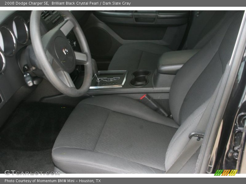 Brilliant Black Crystal Pearl / Dark Slate Gray 2008 Dodge Charger SE