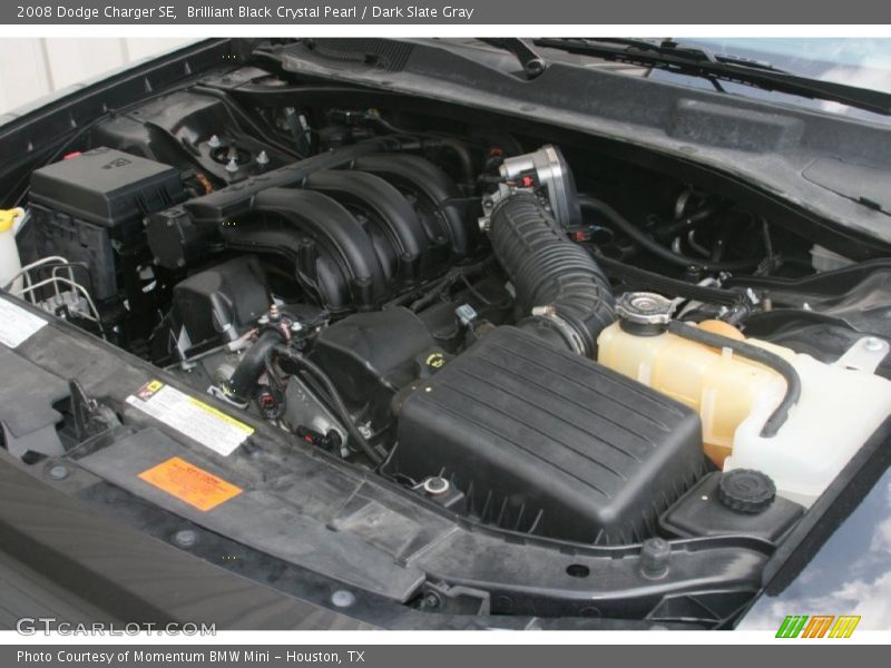 Brilliant Black Crystal Pearl / Dark Slate Gray 2008 Dodge Charger SE