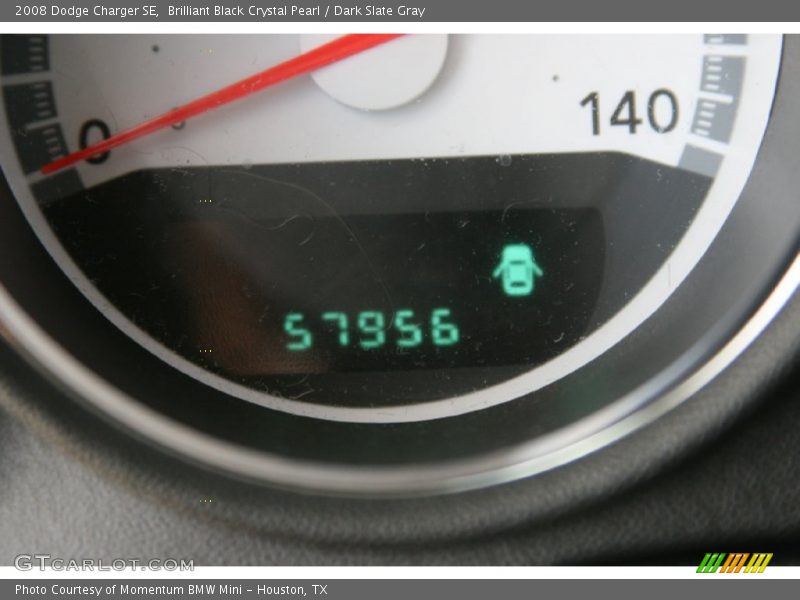 Brilliant Black Crystal Pearl / Dark Slate Gray 2008 Dodge Charger SE