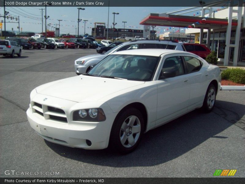 Stone White / Dark Slate Gray 2008 Dodge Charger SE