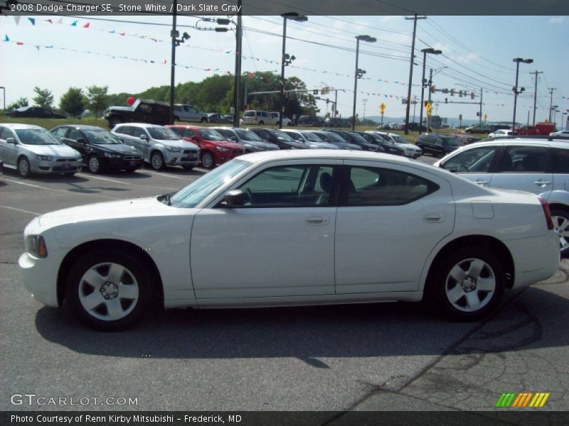 Stone White / Dark Slate Gray 2008 Dodge Charger SE