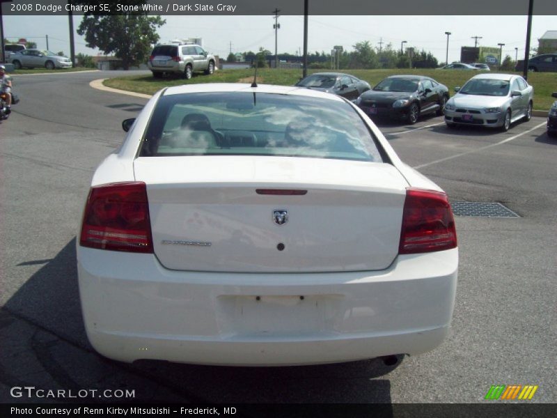Stone White / Dark Slate Gray 2008 Dodge Charger SE