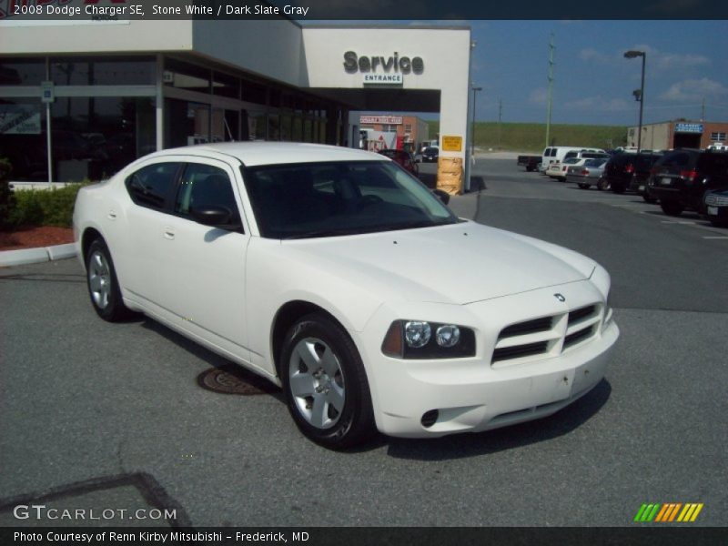 Stone White / Dark Slate Gray 2008 Dodge Charger SE