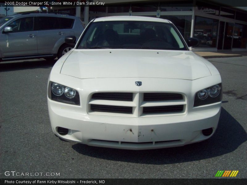 Stone White / Dark Slate Gray 2008 Dodge Charger SE
