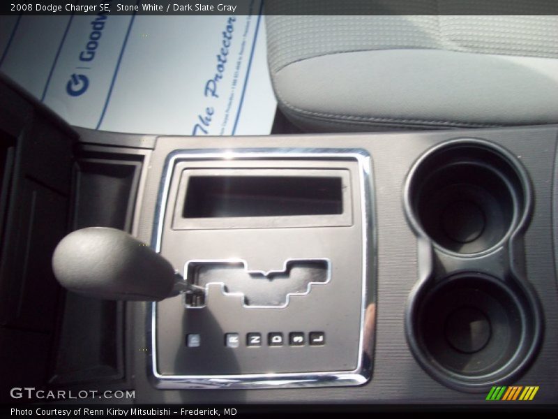 Stone White / Dark Slate Gray 2008 Dodge Charger SE