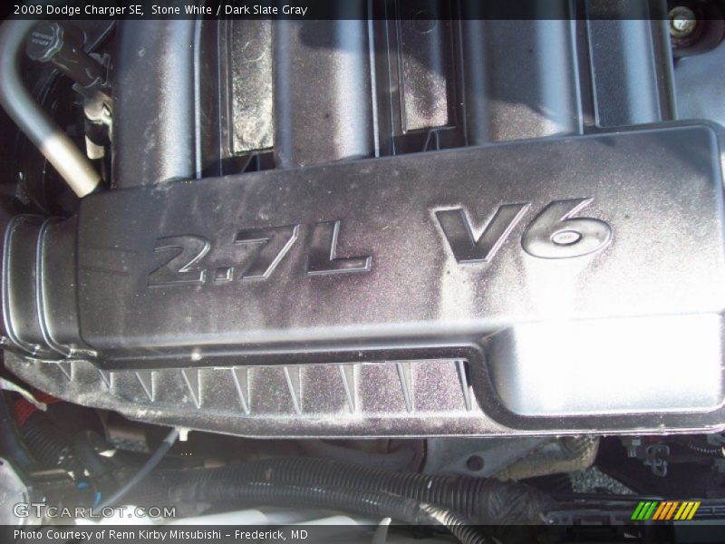 Stone White / Dark Slate Gray 2008 Dodge Charger SE