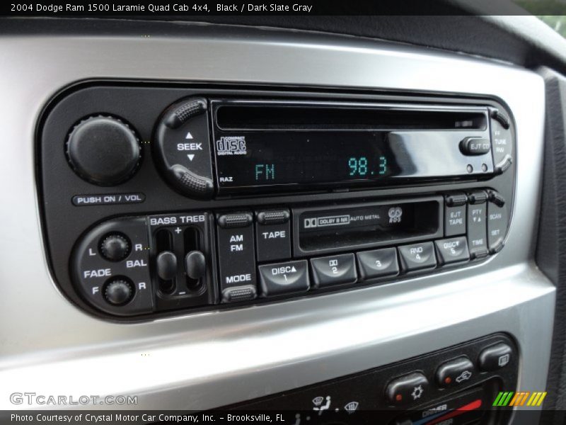 Black / Dark Slate Gray 2004 Dodge Ram 1500 Laramie Quad Cab 4x4
