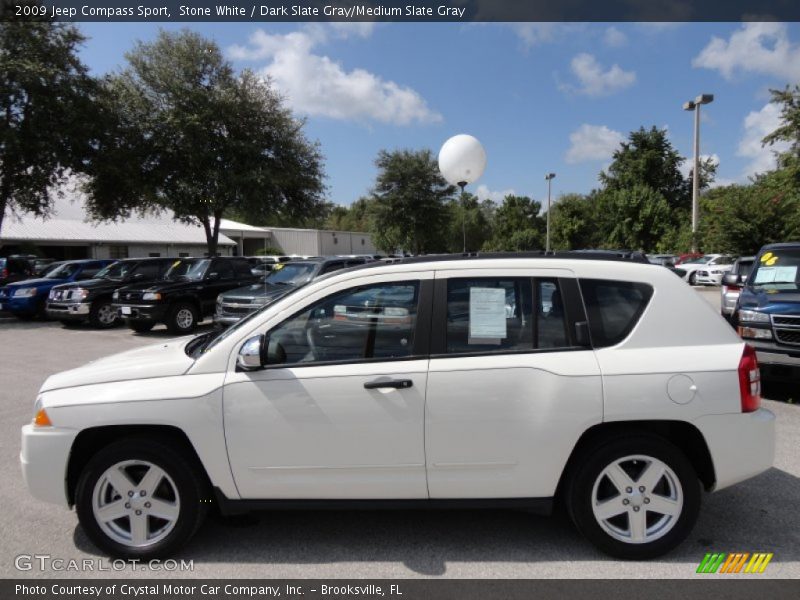 Stone White / Dark Slate Gray/Medium Slate Gray 2009 Jeep Compass Sport