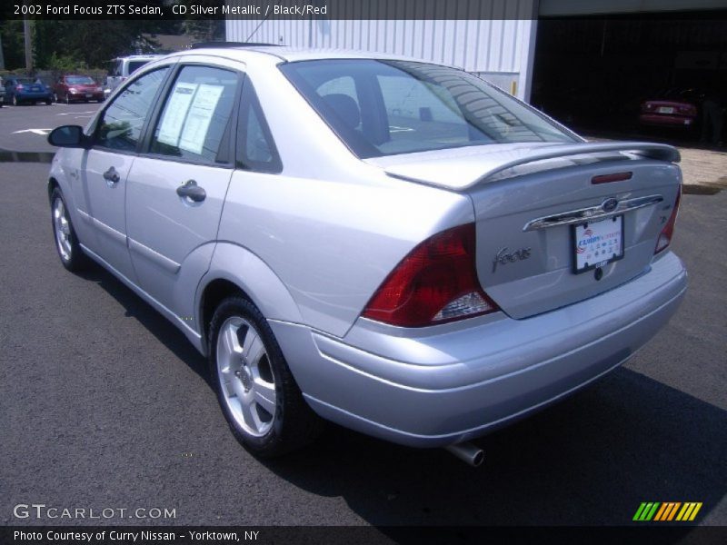CD Silver Metallic / Black/Red 2002 Ford Focus ZTS Sedan