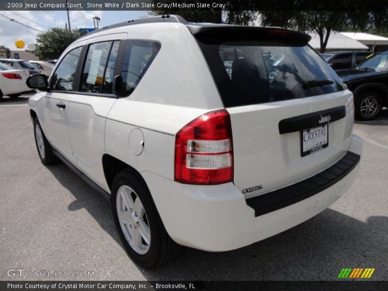 Stone White / Dark Slate Gray/Medium Slate Gray 2009 Jeep Compass Sport