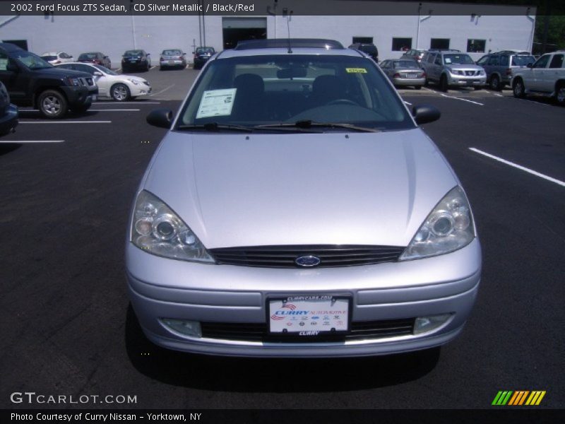 CD Silver Metallic / Black/Red 2002 Ford Focus ZTS Sedan