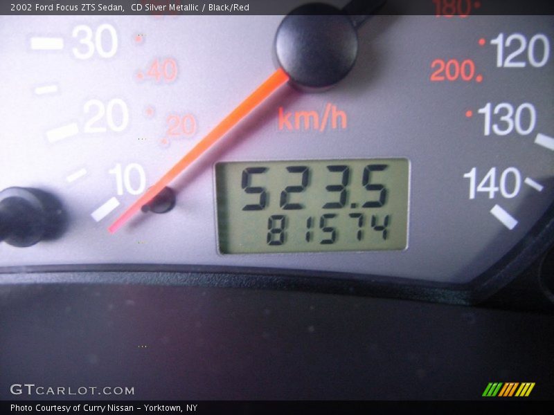 CD Silver Metallic / Black/Red 2002 Ford Focus ZTS Sedan