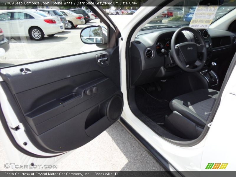 Stone White / Dark Slate Gray/Medium Slate Gray 2009 Jeep Compass Sport