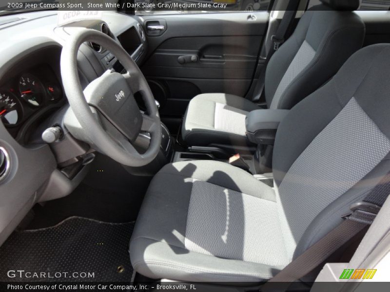 Stone White / Dark Slate Gray/Medium Slate Gray 2009 Jeep Compass Sport