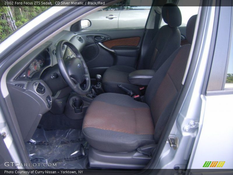  2002 Focus ZTS Sedan Black/Red Interior