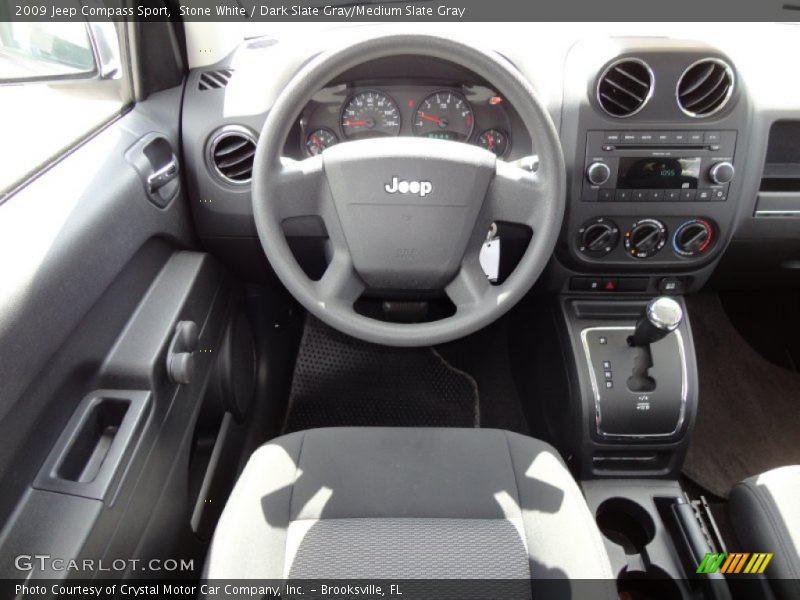 Stone White / Dark Slate Gray/Medium Slate Gray 2009 Jeep Compass Sport