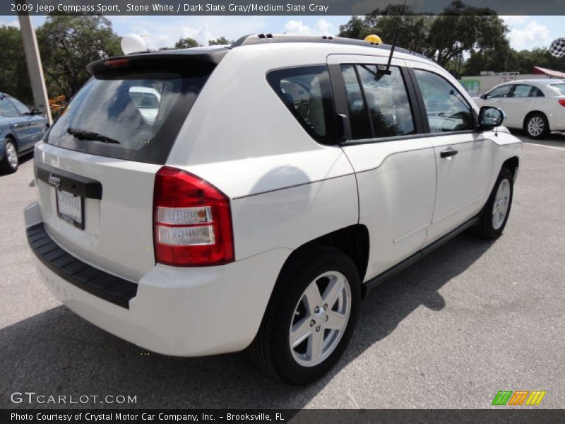 Stone White / Dark Slate Gray/Medium Slate Gray 2009 Jeep Compass Sport
