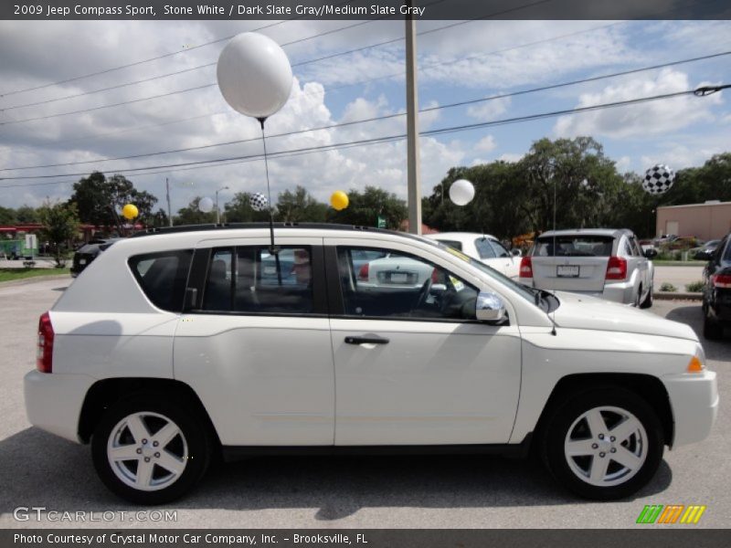 Stone White / Dark Slate Gray/Medium Slate Gray 2009 Jeep Compass Sport