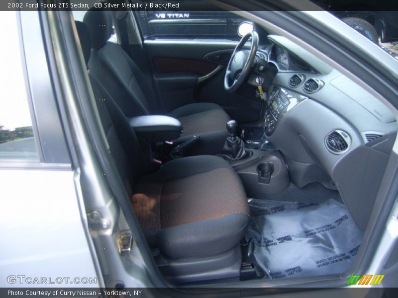  2002 Focus ZTS Sedan Black/Red Interior