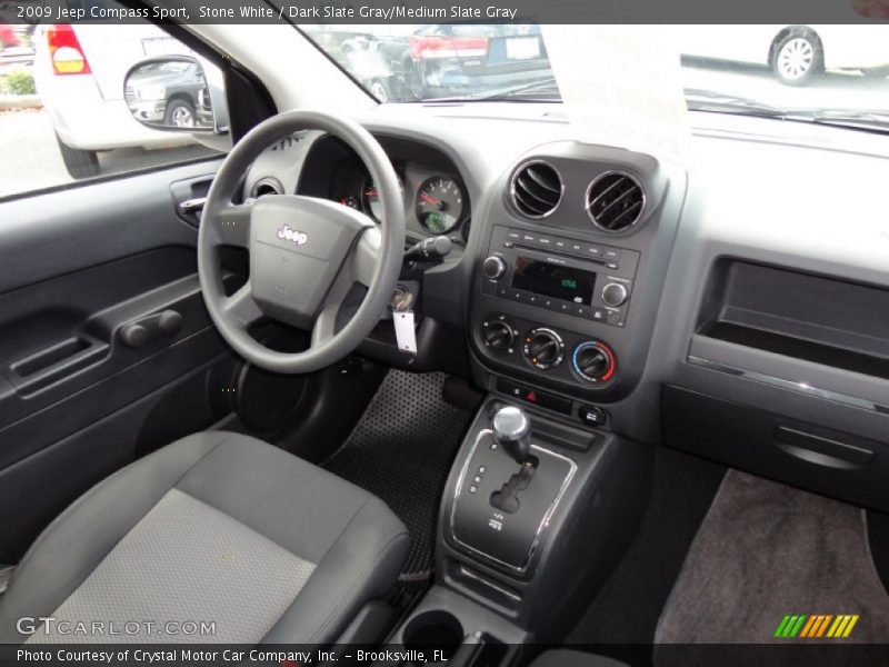 Stone White / Dark Slate Gray/Medium Slate Gray 2009 Jeep Compass Sport