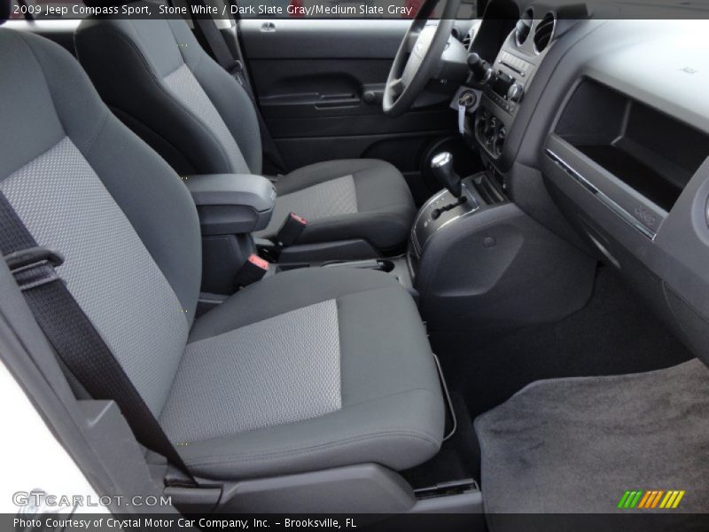 Stone White / Dark Slate Gray/Medium Slate Gray 2009 Jeep Compass Sport