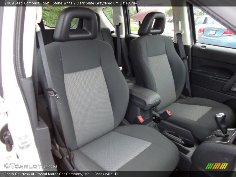 Stone White / Dark Slate Gray/Medium Slate Gray 2009 Jeep Compass Sport