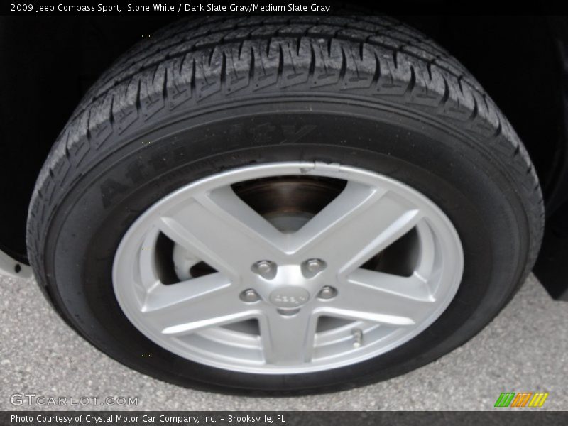 Stone White / Dark Slate Gray/Medium Slate Gray 2009 Jeep Compass Sport