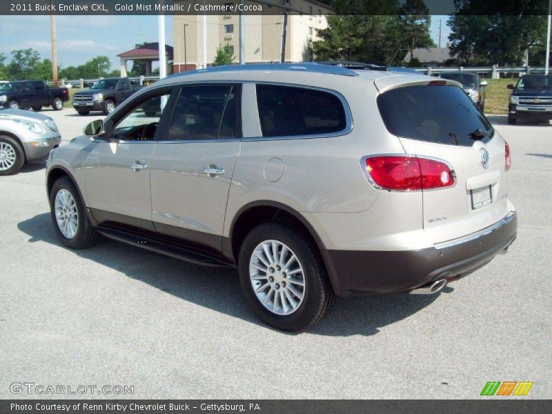 Gold Mist Metallic / Cashmere/Cocoa 2011 Buick Enclave CXL